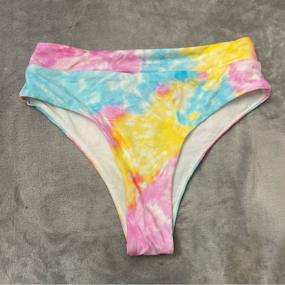 New! BananaMoon Triangle Tie Dye High Waisted Bikini Bottom 10776 - Picture 4 of 9